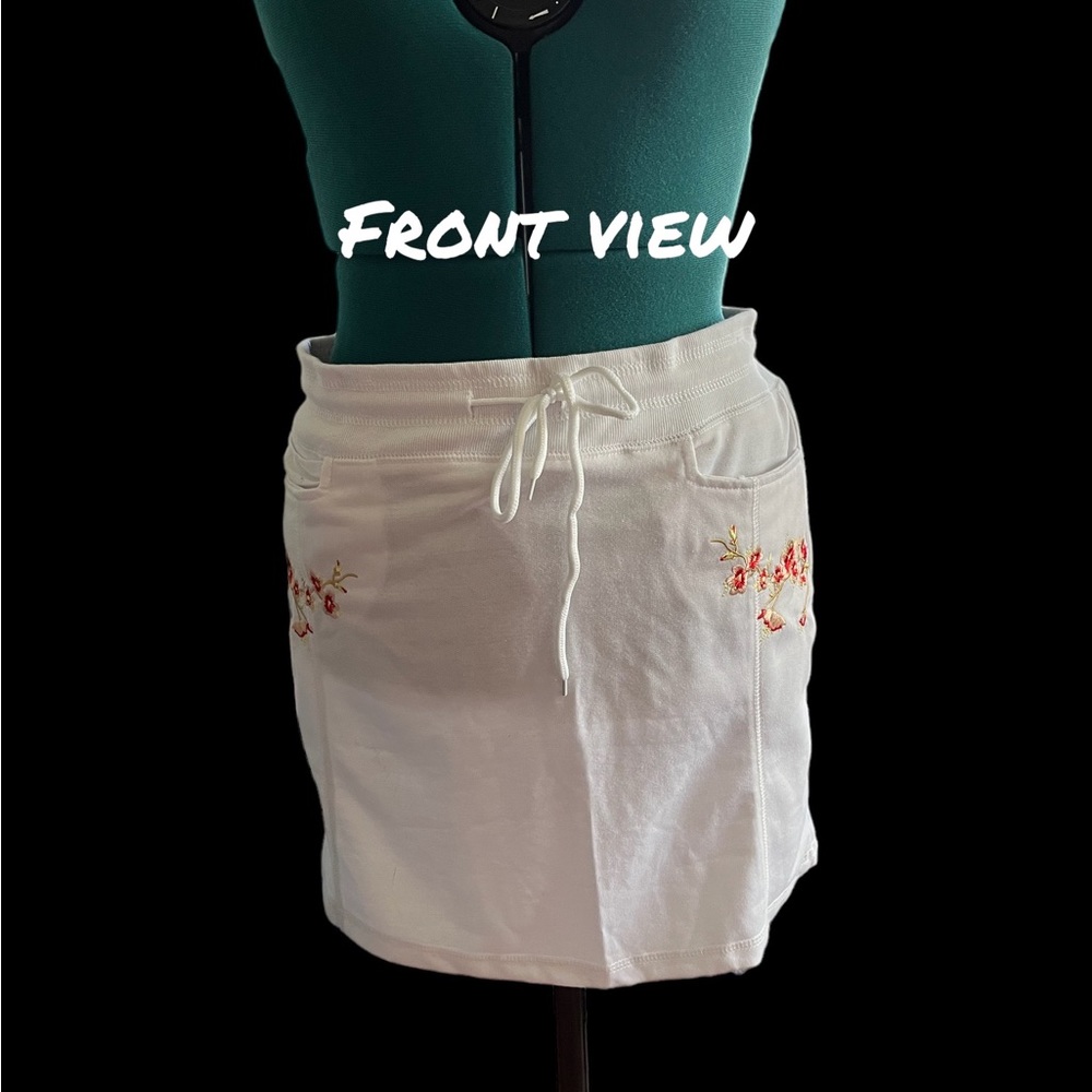 White Skort
